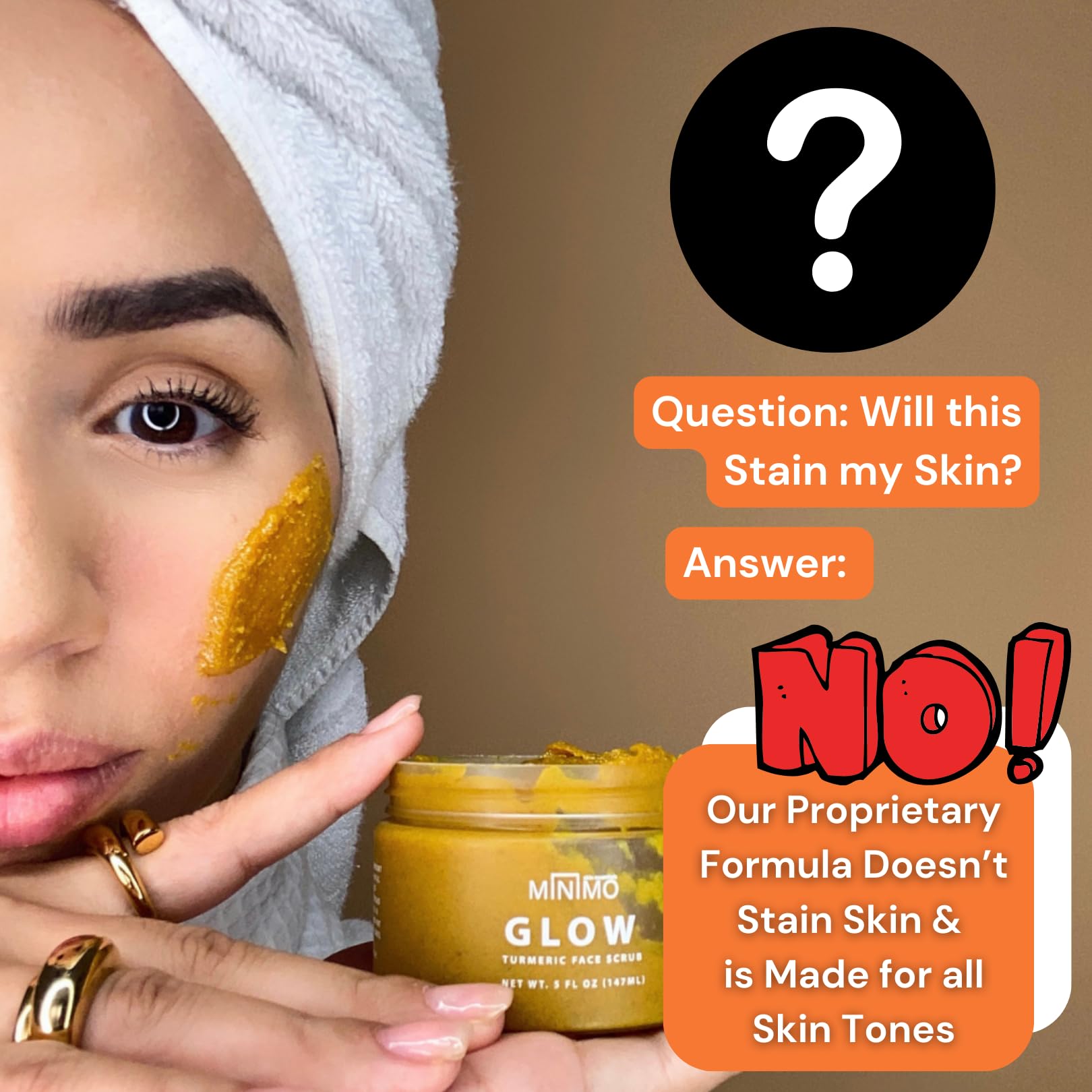Minimo Glow Lemon Cake Skin Brightening Face Scrub for Dark Spots